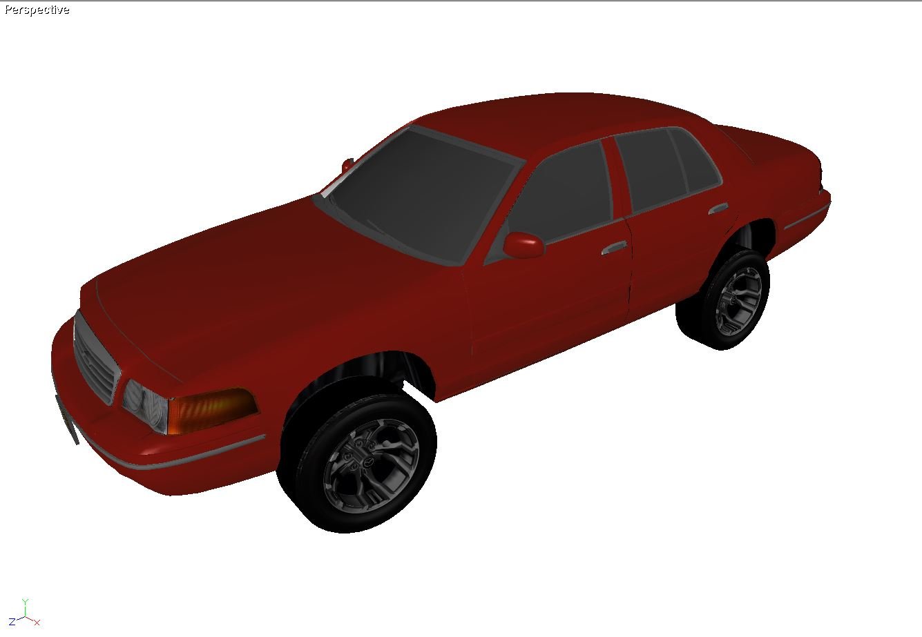 Crown Victoria Donk 3D X model - Ford - Image 15