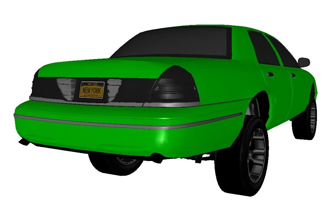 Crown Victoria Donk 3D X model - Ford - Image 4