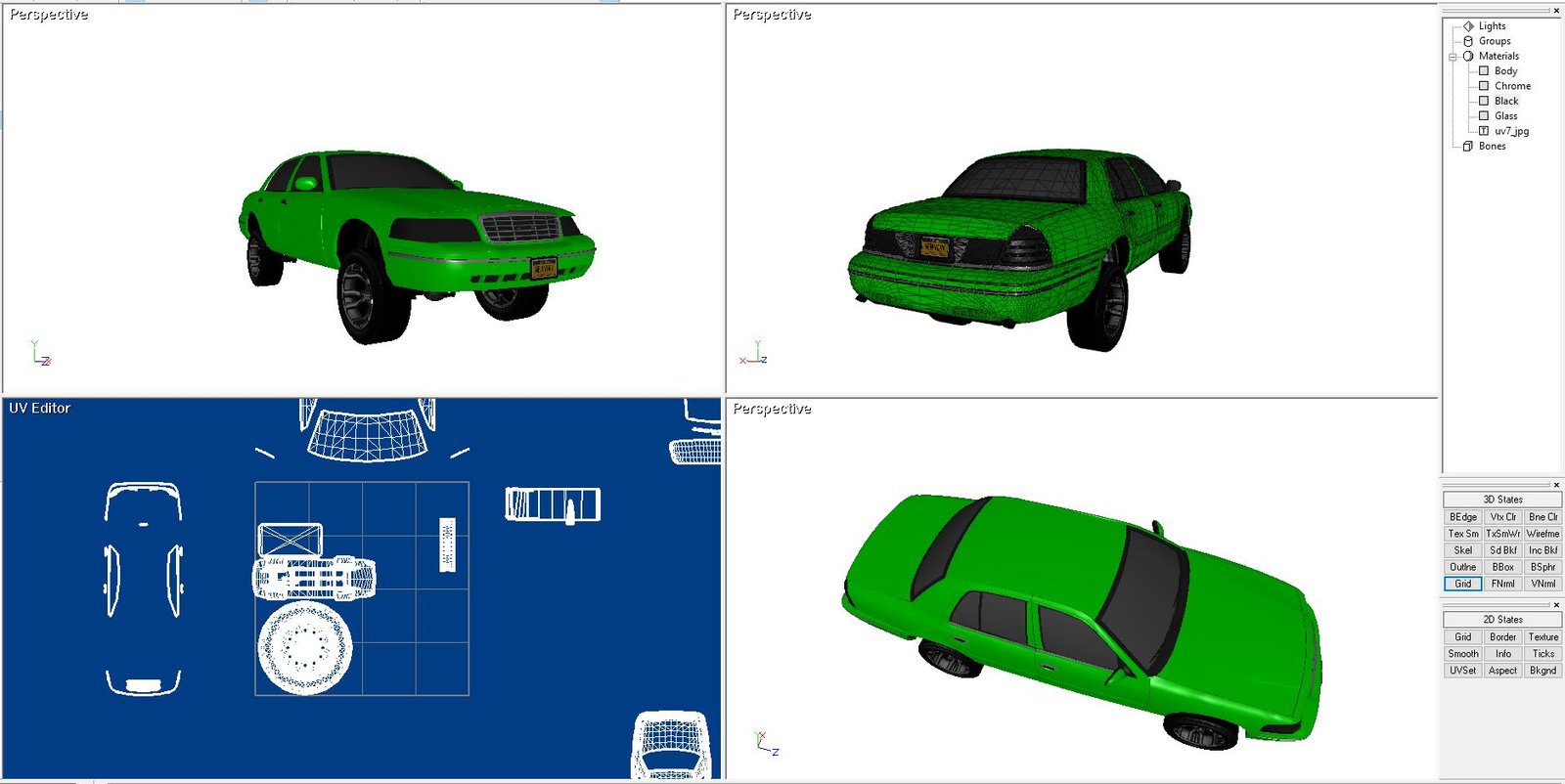 Crown Victoria Donk 3D X model - Ford - Image 5
