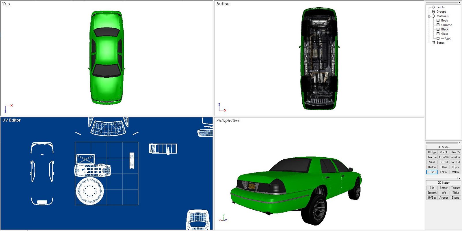 Crown Victoria Donk 3D X model - Ford - Image 6