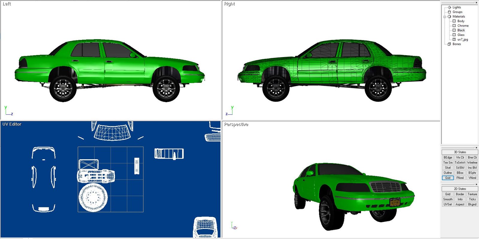 Crown Victoria Donk 3D X model - Ford - Image 7