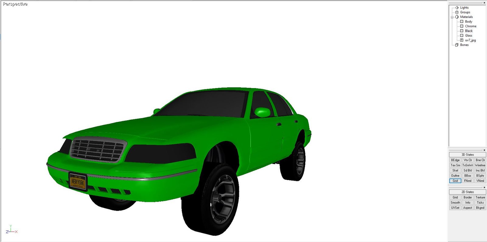 Crown Victoria Donk 3D X model - Ford - Image 8