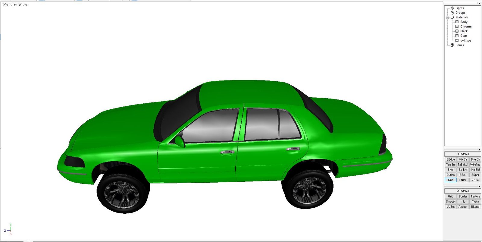 Crown Victoria Donk 3D X model - Ford - Image 9