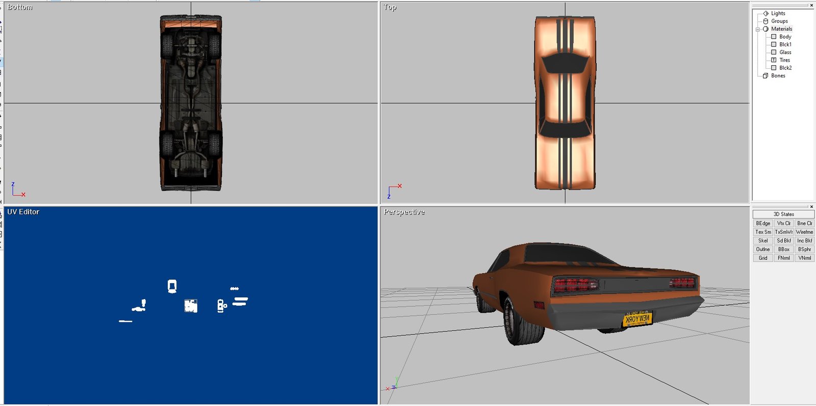 1968 Dodge Coronet coupe 3D Model - Image 4