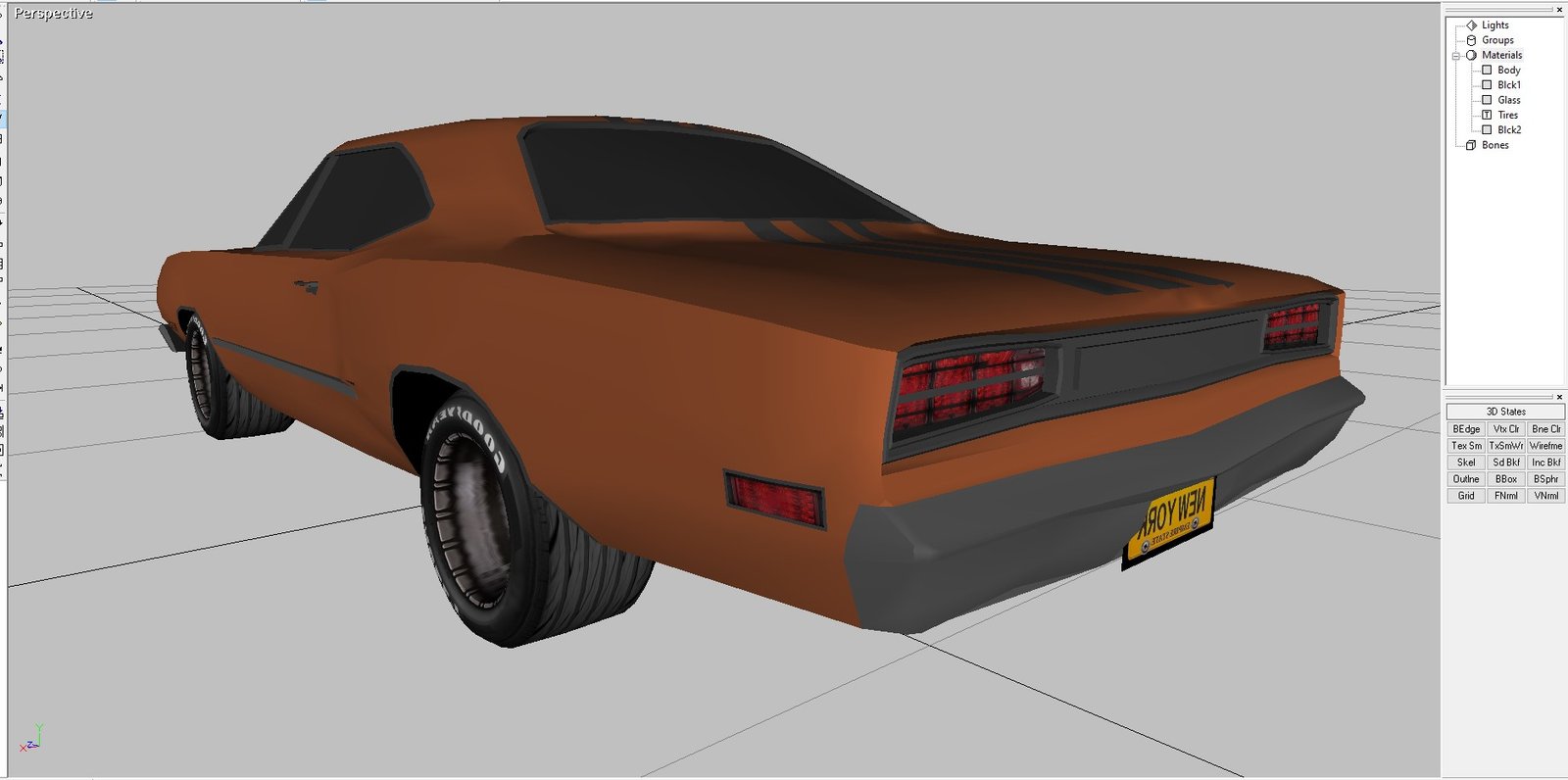 1968 Dodge Coronet coupe 3D Model - Image 5