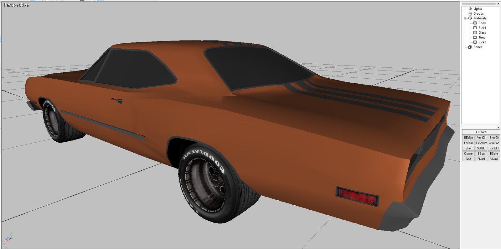 1968 Dodge Coronet coupe 3D Model - Image 7