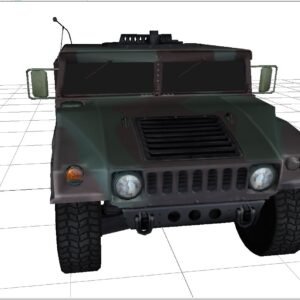 Humvee - Off-road military Hummer 3D Model