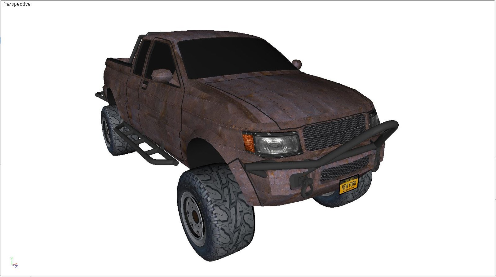 Lifted off-road Ford F150 pickup truck model
