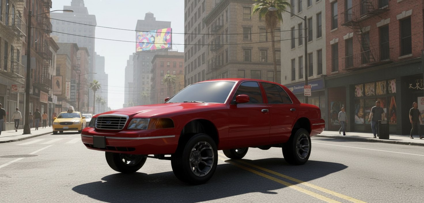 Crown Victoria Donk 3D X model - Ford - Image 19